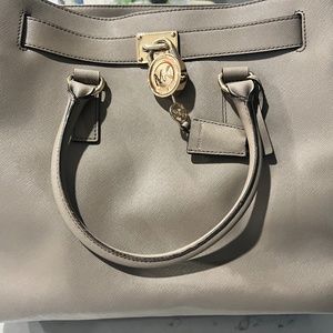 Michael Kors Large Leather Dark Taupe Tote